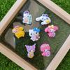 Lindo animal pequeño DIY crema pegamento horquilla casera teléfono móvil carcasa joyería resina accesorios material