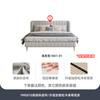 Tongyuite Escandinavo Moderno Casual Tela Tecnológica Celebridad de Internet Lujo Ligero Cama Doble Dormitorio Principal 1.8m Cama Acolchada Suave Cama de Tela