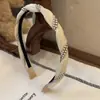 Diadema Trenzada de Perlas Estilo Coreano Sencilla Versátil para Mostrar el Rostro Pinza Pequeña para el Cabello Accesorios para el Cabello 2025 Nueva Fina Borde Ins Diadema