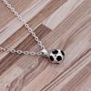 Collar con colgante de fútbol redondo con pintura de aleación y personalidad de la serie deportiva de la Copa del Mundo de fútbol de comercio exterior europeo y americano para hombres