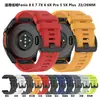 Pulseira de Silicone de Liberação Rápida Adequada para Garmin Fenix5 Oficial Fenix 6/7/8 Pulseira de Pulso 22mm 26mm
