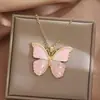 Collar de Perlas Mariposa El Mago de Oz Nuevo para Mujer Cadena Clavicular de Lujo Ligero Nicho Accesorios de Cuello con Borlas de Gama Alta para Mujer