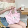 Bolsa de mano tipo tote para el día a día con forma de nube, pequeña y fresca, bolsa para el almuerzo de gran capacidad para trabajadores de oficina, tote de lona versátil y casual