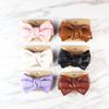 Nuevo Cuero Lazo Accesorios para el Cabello Horquilla Elegante PU Hecho a Mano Pinza Pico de Pato Cabello Roto de Niña Flequillo Clip Lateral Clip