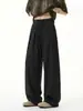 Pantalones de Lino Imitación Estilo Old Money para Hombre, Ropa de Verano para Hombre, Delgados, Caídos, de Pierna Ancha, Rectos, Sueltos, Pantalones Casuales
