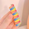 Anillo para el pelo de línea telefónica rizada de colores para niños, lindo diseño de dibujos animados, colorido, nuevo 2024, accesorios para el cabello, buena elasticidad, para coletas y trenzas