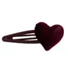 Pinza para el pelo con forma de corazón flocado de hada pequeña Pinza para el pelo con forma de corazón para niña Pinza para el pelo con forma de corazón para niña Pinza para el flequillo Pinza lateral Pinza para pelo roto