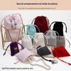 Fábrica personalizada preta resistente à sujeira saco de pano secador de cabelo saco de armazenamento moda avant-garde beleza instrumento máscara saco