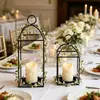 Adorno de Portavelas de Hierro Minimalista Estilo Europeo, Bandeja para Velas, Base de Portavelas Romántica para Mesa de Comedor, Decoración Creativa para el Hogar para Uso Doméstico