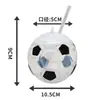 Fábrica de Origem Atacado Copos em Formato de Bola para Copa do Mundo, Futebol, Baseball, Melancia, Copos de Água Redondos, Copos de Bebida Luminosos, Canudos para Suco