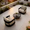 Sofá de exterior para patio y jardín, juego de sofás de aleación de aluminio, sillón de sofá de ocio para balcón, resistente al agua y al sol, personalizado de fábrica