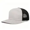 Patrón de Logo de Etiqueta Tejida de Cuero 5 Piezas 6 Piezas 7 Piezas Placa Ligera Gorra de Camionero Americana Gorra de Béisbol Personalización