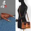 Adecuado para Cadena de Repuesto Lv Daphne Modificación Woc Correa Cruzada para Hombro Debajo del Brazo Accesorios Correa de Hombro de Cuero Ensanchada Accesorios