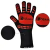 Luvas de Silicone Aramida de Alta Temperatura Camada Dupla Personalizadas para Churrasco Antiescaldamento Antiderrapantes Resistentes ao Calor Luvas de Proteção de Segurança