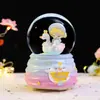Caixa de música de bola de cristal para crianças caixa de música bola de vidro princesa floco de neve menina castelo dos sonhos presente de aniversário atacado