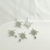 Uv Diamante Vintage Avião Pequeno Coroa Estrela Octogonal Floco de Neve Estrela Explosão Pingente de Colar Artesanal DIY