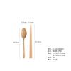 Yfjy Juego de Cuchara y Palillos de Madera Japoneses y Coreanos de 18.5 cm Set Portátil de Vajilla Vajilla para Estudiantes Set de Dos Piezas Juego de Cuchara y Palillos Madera