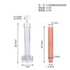 Xiongwei 21 cremallera y piñón cremallera vela varilla cera PC molde para velas raya vertical doble propósito cremallera vela molde acrílico