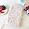 Renda Cortada Flor Base Tecido Impressão Digital Direta Algodão Coreano Fresco Folha Roxa Floral Roupa de Menina Artesanal DIY
