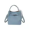 Bolso Kelly Sencillo con Patrón de Lichi para Mujer 2026 Nuevo Bolso Cubo Versátil de Cuero Suave con un Toque de Lujo, Bolso de Mano y Bolso Cruzado