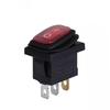 Interruptor basculante à prova d'água KCD4 interruptor basculante KCD1 interruptor série KCD certificação completa com interruptor de luz autoblocante