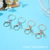 Llavero de metal galvanizado directo de fábrica, venta al por mayor, accesorios de llavero de bricolaje, colgante de bolso con hebilla de langosta de metal