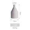 Estilo Nórdico Morandi Linhas Irregulares Textura de Borracha Esmalte Cerâmica Vaso Sala de Estar Sala de Jantar Armário de TV Decoração