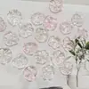 Estéreo Simulado Gradiente de Dos Colores Hoja de Loto Hoja Acrílica DIY Pendientes Hechos a Mano Material para Tocado Venta al por Mayor