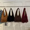 Bolso Bohemio con Borlas Retro para Vacaciones para Mujer, Bolso Tote Nuevo de Gran Capacidad, Bolso de Hombro de Moda de Gama Alta