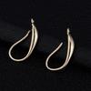 Ganchos de Orelha Banhados a Ouro 14K Acessórios para Joias DIY Ganchos de Orelha Artesanais Moda Ganchos de Orelha Gancho de Peixe Joias Atacado Artesanal