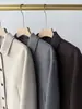 CE Hogar~Chaqueta Retro Simple Abrigo Corto Mezcla de Lana y Cachemira Solapa Chaqueta de Lana Doble Cara Ropa de Abrigo