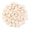 Tamanho Múltiplo Redondo Madeira Cor Natural Auxílios de Ensino para Desenho Bolas Redondas Sólidas Interface de Madeira Natural Acessórios para Joias DIY Diâmetro