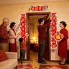 Parejas al por mayor 2027 Nuevo modelo Parejas del Año Nuevo Chino Año de la Oveja Pegatinas para Puerta Decoraciones y Adornos para la Puerta de Entrada del Festival de Primavera