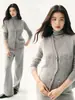 Cárdigan de cachemira ligero y elegante con cuello en V y botones para mujer, con un chaleco de punto jacquard, diseño sin mangas, perfecto para usar en capas e ideal para el invierno