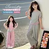 Roupa Única e Linda para Menininha 2026 Novo Estilo Roupa de Verão com Manga Curta para Meninas Roupa de Verão para Bebê Roupa Dopamina Infantil