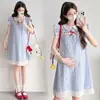 2026 Ropa de Maternidad Nueva de Verano, Estilo Lindo, Versátil, Vestido Babydoll Casual Holgado, Vestido de Maternidad