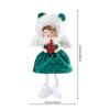 Quying nuevo rojo verde elfo Ángel decoración árbol de Navidad colgante pequeño muñeca niña escena diseño accesorios decoración