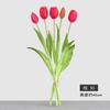 Flor artificial de tulipán tacto suave pegamento 5 PE látex silicona decoración sala de estar simulación flor falsa de tulipán