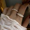 Moda para Mujer Anillo de Dedo Distintivo Escarchado Llamativo Estilo Estrella Anillo de Dedo de Comida Se Puede Apilar con Abertura