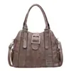 Bolso de Mano Retro de Moda Transfronterizo para Mujer 2026 Nuevo Estilo Diseño Personalizado Bolso de Hombro Gran Capacidad Bolso Tote para Viajar