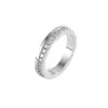 Anillos de Moda Europeos y Americanos Chapados en Oro de 18K, Apilables Retro de Alta Gama, Versátiles para el Día a Día, Joyería Clásica Simple de Alta Gama