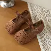 Sandálias Infantis Verão Novo Estilo de Moda Sapatinhos de Princesa para Bebê Menina Biqueira Fechada Sandálias Trançadas Vazadas Macias Antiderrapantes para Crianças Pequenas