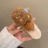 Pinza de Garra de Oso de Pudín de Peluche para Mujer, Pasador para Flequillo Lateral, Pinza Grande de Pico de Pato para Moño en la Parte Posterior de la Cabeza, Accesorio para el Cabello