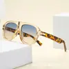 Gafas de sol aviador retro europeas y americanas de montura grande que hacen que la cara parezca más pequeña, nuevo modelo 2026, gafas de sol para hombre de estilo callejero elegantes de alta gama