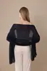 Chal Extendido de Chifón de Color Sólido de Alta Calidad para Novias, Damas de Honor, Vestidos de Boda, Graduación, Fiesta, Noche, Estilo Largo para Mujer