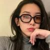 2025 Nuevos Lentes Retro Moda Coreana Influencer Estilo Urbano Gafas de Sol Hip-Hop Marca de Moda Anti Luz Azul Ins