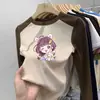 Camiseta Térmica de Manga Longa para Meninas 2025 Nova Coleção de Primavera Manga Longa para Meninas Top Espesso Ins