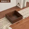 Caja de Almacenamiento Cuadrada Sin Tapa de Madera Maciza Organizador de Cosméticos y Artículos Varios Caja de Madera Bandeja de Madera de Acacia para Hot Pot y Verduras