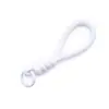 Colgante Llavero de Cuerda Trenzada de Nylon Anudada Bloque de Color Correa Corta para Teléfono Desmontable Accesorio de Correa Colgante Anti-Pérdida