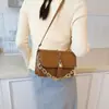 Bolsos Transfronterizos Gran Capacidad para Mujer Nuevo Estilo Retro de Moda Bolso Cuadrado Pequeño Casual Versátil Textura Simple Bolso Cruzado
